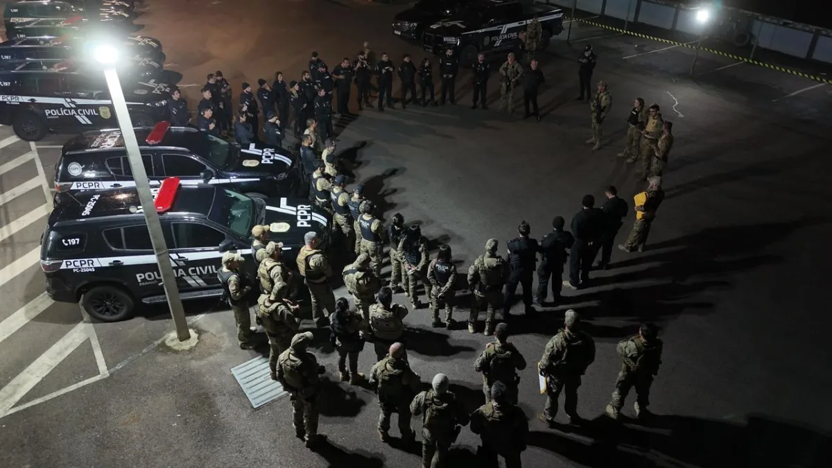 Polícia descobre esquema do Comando Vermelho no Paraná e prende 33 pessoas