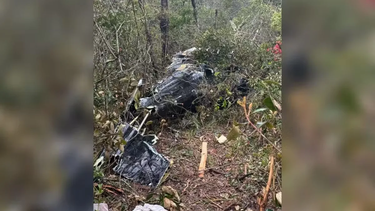 Helicóptero do cantor Rick é localizado na Serra Catarinense; cinco pessoas morreram