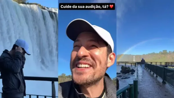 Influenciador com deficiência auditiva ouve som das Cataratas do Iguaçu pela primeira vez e emociona seguidores