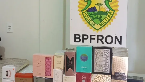 BPFRON apreende mais de R$ 56 mil em mercadorias contrabandeadas em Laranjeiras do Sul