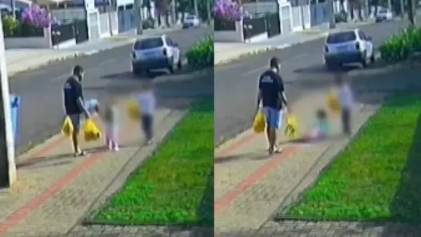 Homem é investigado após ser filmado agredindo a própria filha de 3 anos em Francisco Beltrão