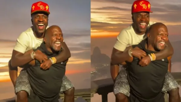 Terry Crews encontra Vinicius Jr. no Cristo e fala em amizade para a vida toda