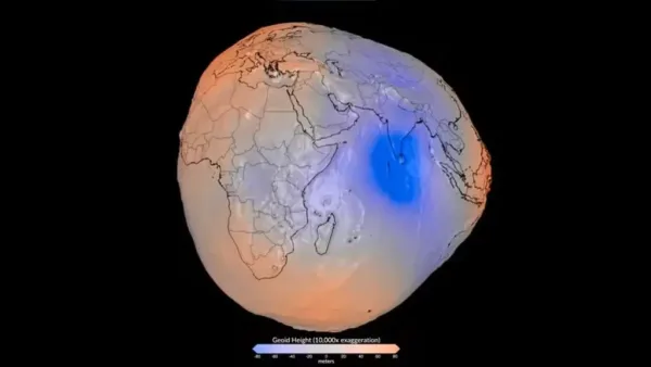 NASA revela imagem inédita da Terra em formato de geoide após 15 anos de medições