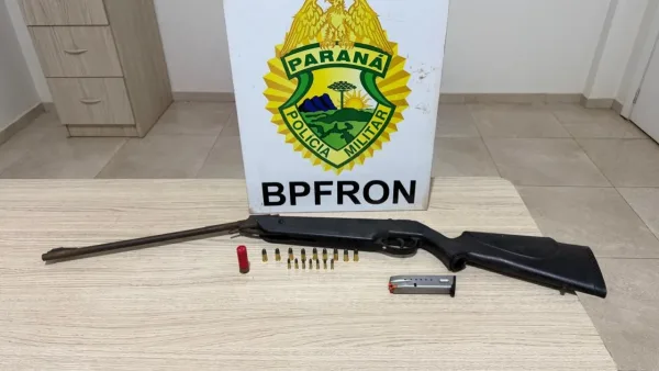 Homem é preso com arma, munições e 210 garrafas de vinho argentino em Barracão