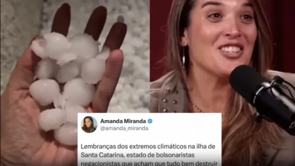 Após dizer que SC está “destroçada”, jornalista da UFSC atribui granizo ao agro e a prédios de Airbnb