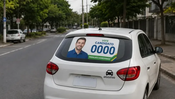 Adesivo político no carro pode afetar cobertura do seguro; especialista explica