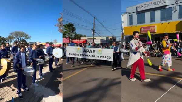 Ampére celebra o 7 de Setembro com tradicional desfile cívico.