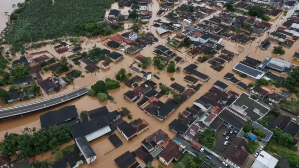 Eldorado fica alagada após quatro dias de fortes chuvas em SP