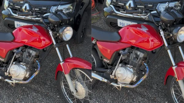 Moto furtada há 15 dias é recuperada pela PM e devolvida ao proprietário