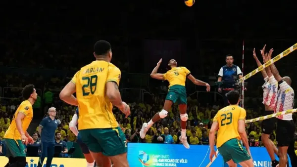 Brasil vence Argentina e conquista Sul-Americano de vôlei masculino