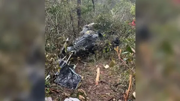 Helicóptero do cantor Rick é localizado na Serra Catarinense; cinco pessoas morreram