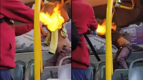 Briga dentro de ônibus termina com uso de spray e isqueiro em Curitiba